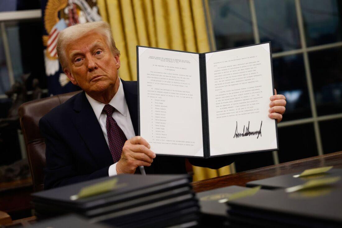 Trump signed a record number of executive orders within his first nine days in office, according to Axios.